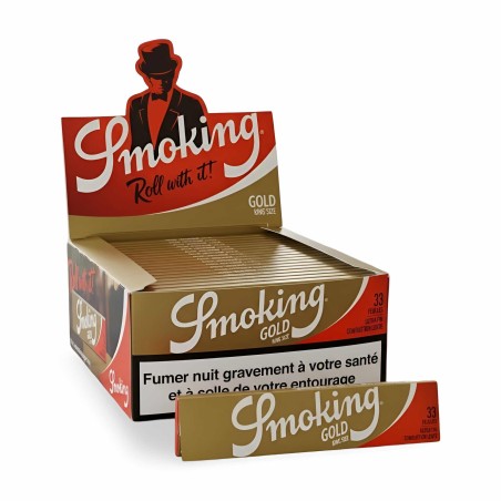 Smoking Gold (Karton) Smoking Paper Blatt zum Rollen
