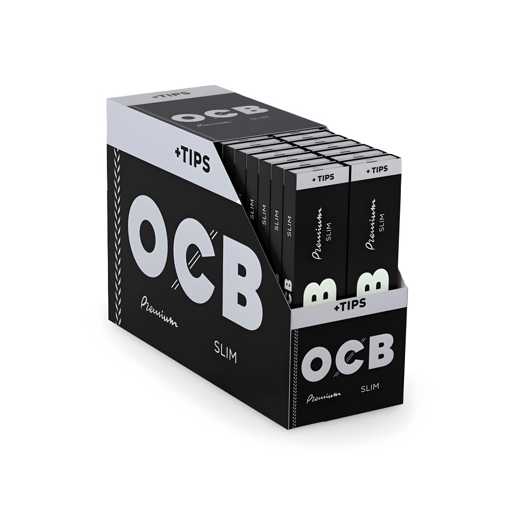 OCB Slim Premium nero + punte (scatola) OCB Foglio di laminazione
