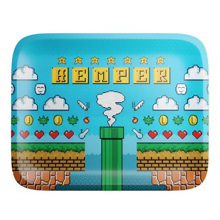 Hemper Retro Gaming Mini Rollbrett LBV Tablett zum Rollen