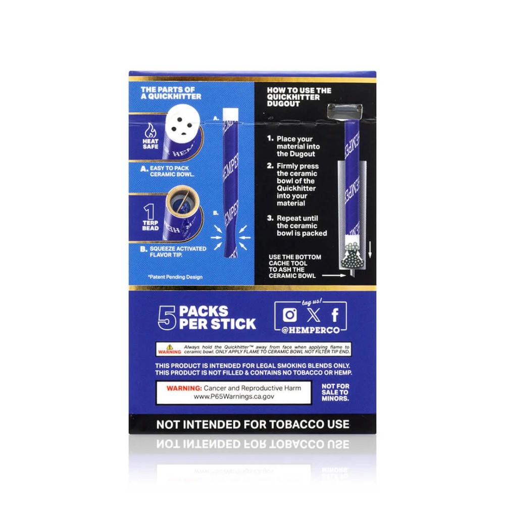 Quick Hitters Dugout Pack Hemper Blueberry Hemper Produkte