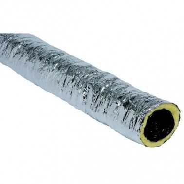 SonoAir 203mm 1m rivestimento in alluminio/vetro  Guaina in alluminio/Guaina in vetro