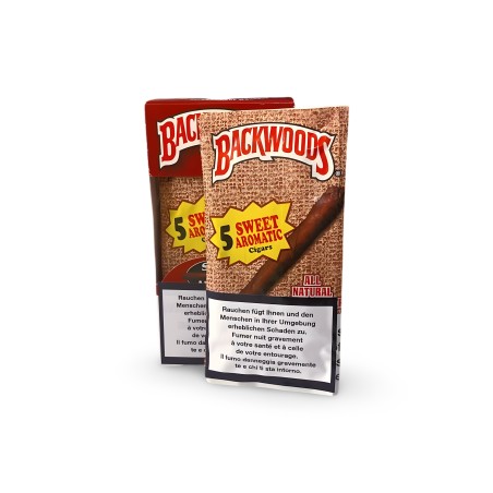 Blunts Backwoods Sweet Aromatic (5 Stück) Backwoods Produits non livrable à l'etranger