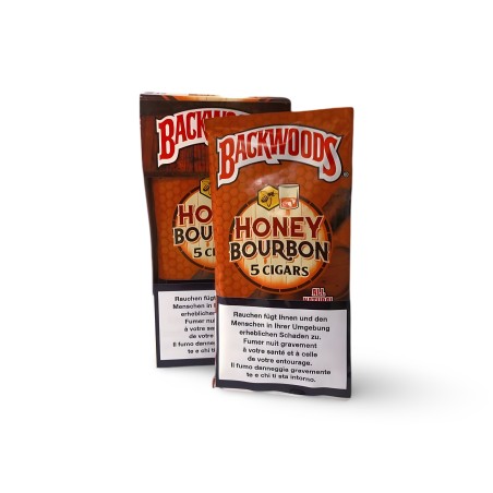 Blunts Backwoods Honey Bourbon (5 pieces) Backwoods Produits non livrable à l'etranger