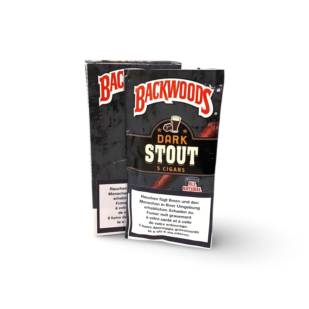 Blunts Backwoods Dark Stout (5 pieces) Backwoods Produits non livrable à l'etranger