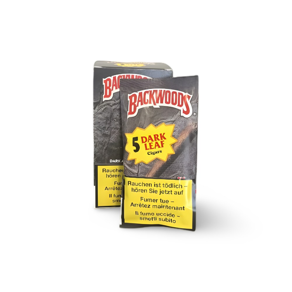 Blunts Backwoods Foglia scura (5 pezzi) Backwoods Produits non livrable à l'etranger