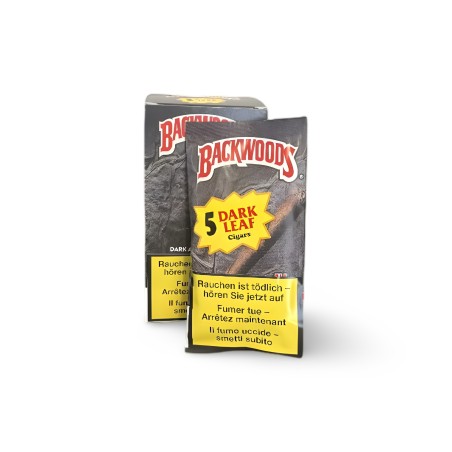 Blunts Backwoods Dark Leaf (5 pieces) Backwoods Produits non livrable à l'etranger