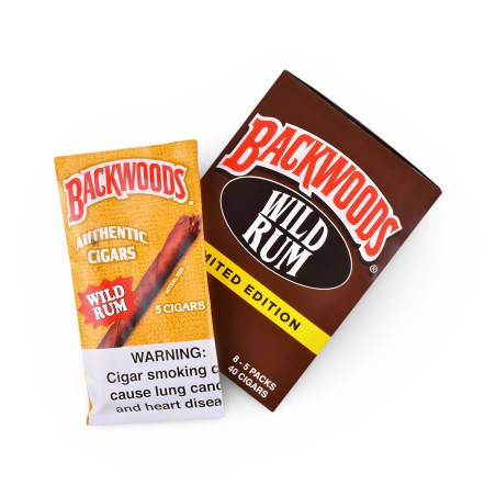 Blunts Backwoods Wild Rhum (5 pezzi) Backwoods Produits non livrable à l'etranger