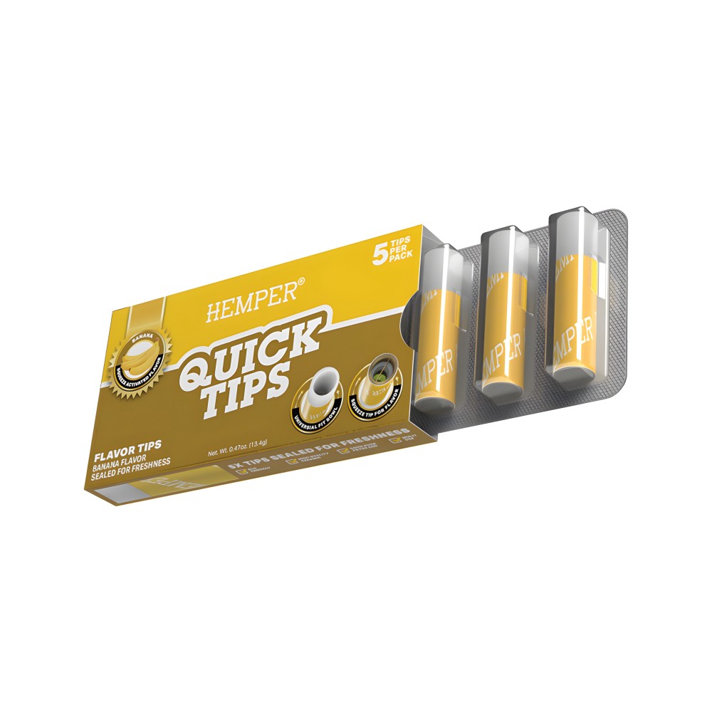 Hemper Quick Tips Banana Hemper Filter (Aktivkohle, Pappe, Zellulose und andere)