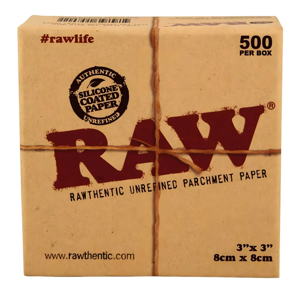 Carta oleata pergamena grezza 500pz 80X80 mm RAW Carta oleata o carta siliconata