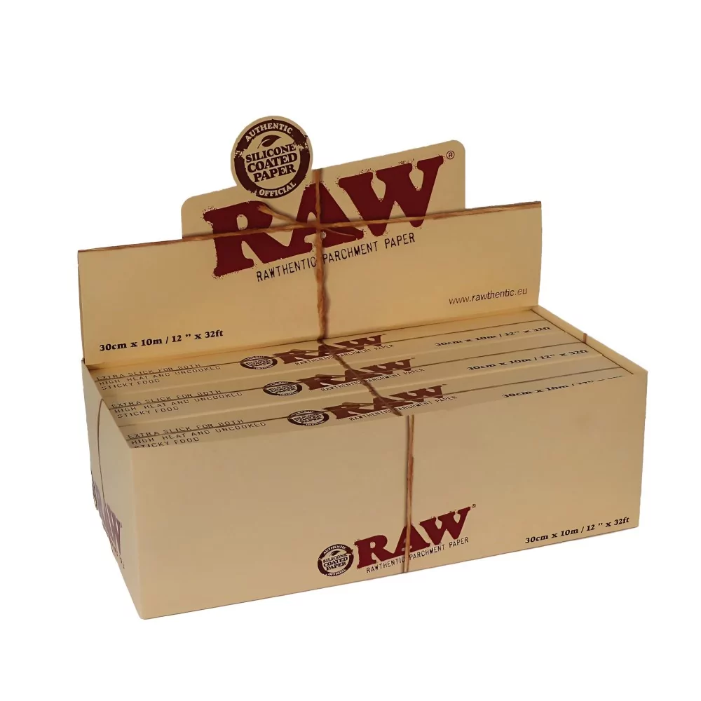 Rouleau Raw Parchment 300 mm X 10 m RAW Papier sulfurisé ou en silicone