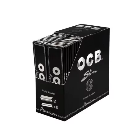OCB Slim Premium Black (Karton) OCB Blatt zum Rollen