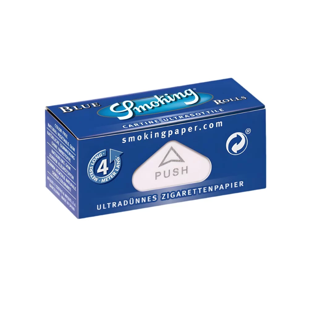 Smoking Blue Rolls (Karton) Smoking Paper Blatt zum Rollen
