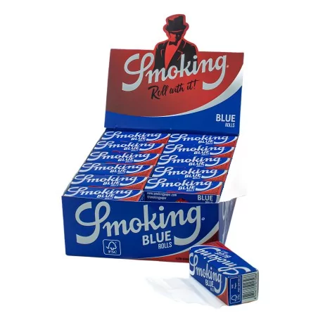Smoking Blue Rolls (Karton) Smoking Paper Blatt zum Rollen