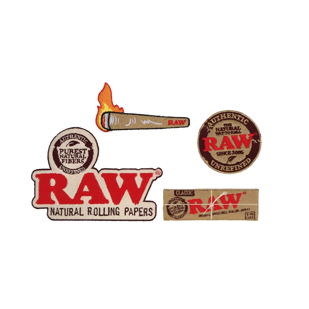 Collezione di toppe per fumatori RAW Abbigliamento