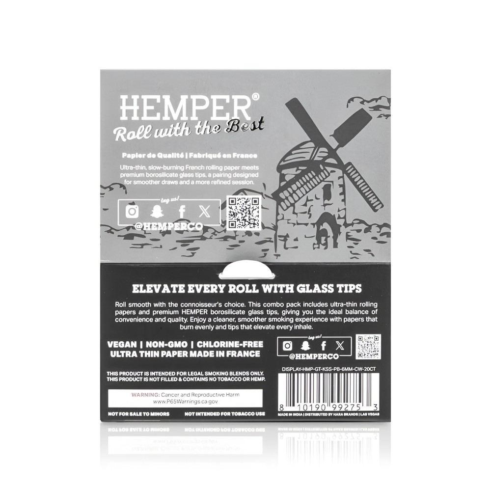 Foglietti da rollare White + Filtri in vetro da 6 mm Hemper Hemper Prodotti