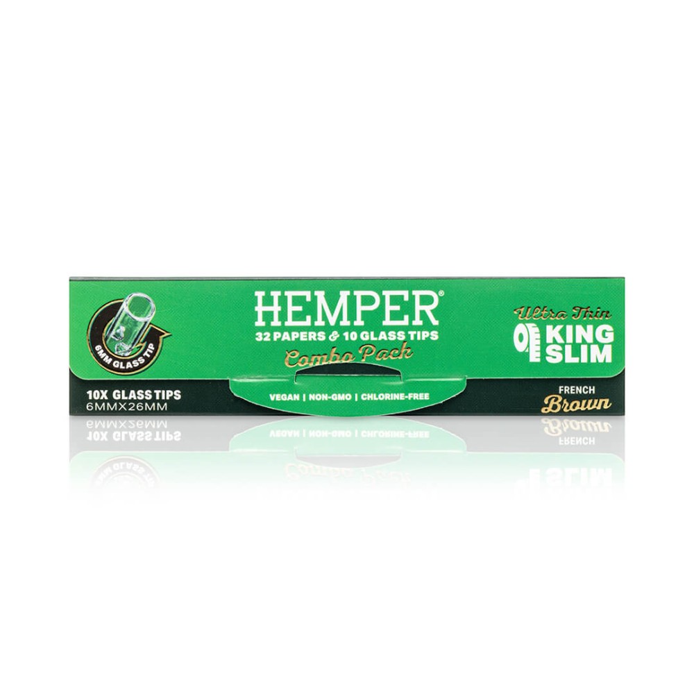 Confezione di fogli da rollare Brown + Filtri in vetro da 6 mm Hemper Hemper Prodotti
