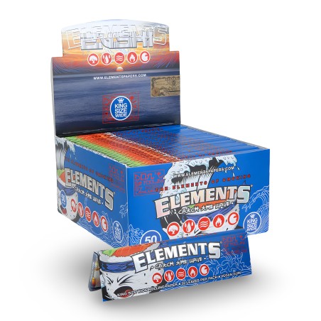 Carton de feuille à rouler Elements X Zushi King Size Wide Elements Papers Produits