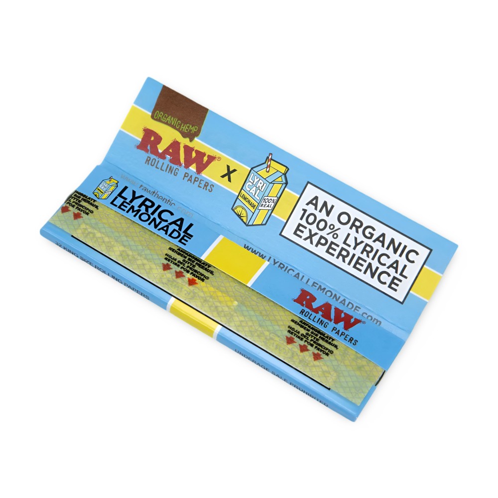 Carton de Feuilles à rouler RAW x Lyrical Lemonade King Size Wide RAW Accessoires fumeurs