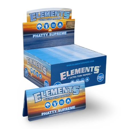 Carton of Elements Phatty Supreme rolling papers Elements Papers Products