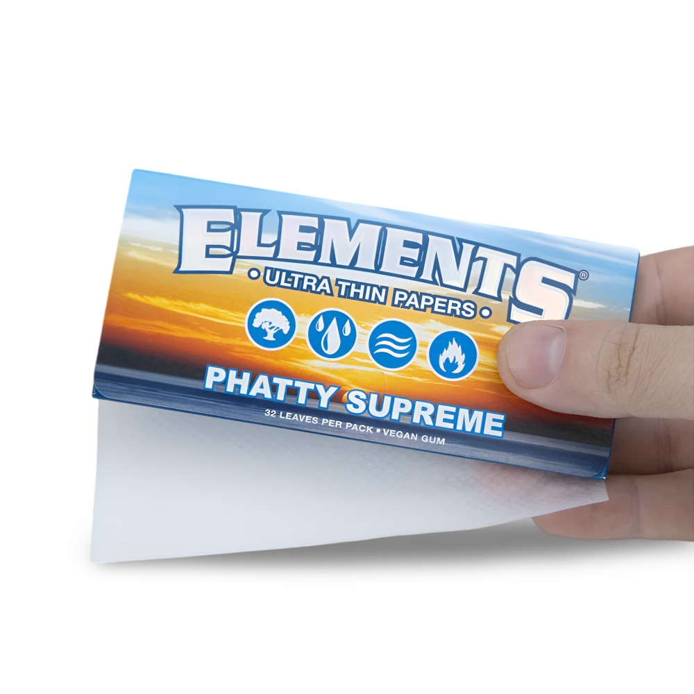 Scatola di cartine rollanti Elements Phatty Supreme Elements Papers Prodotti