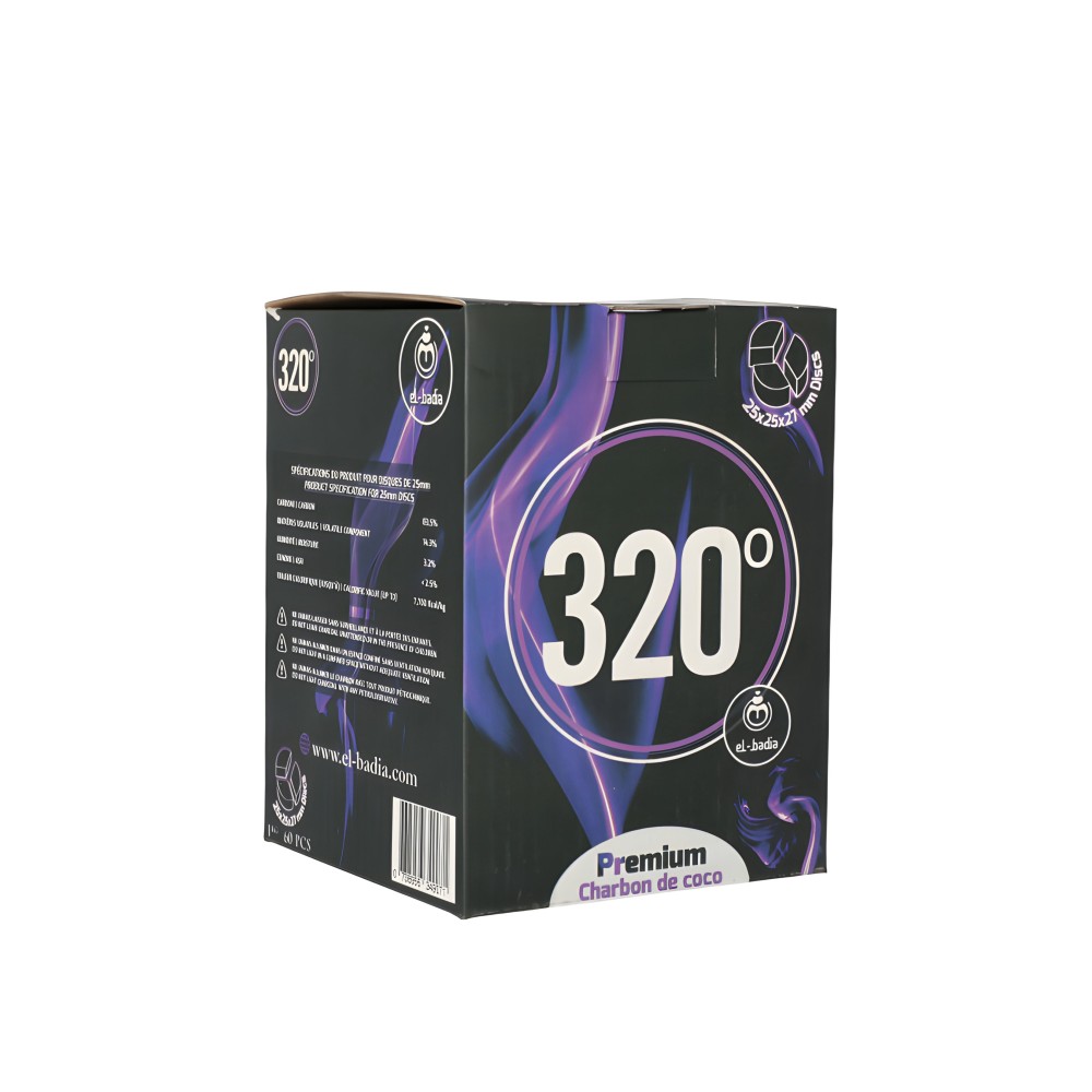 Charbons El Badia 320° DISC 3B XL 1Kg El Badia Produits