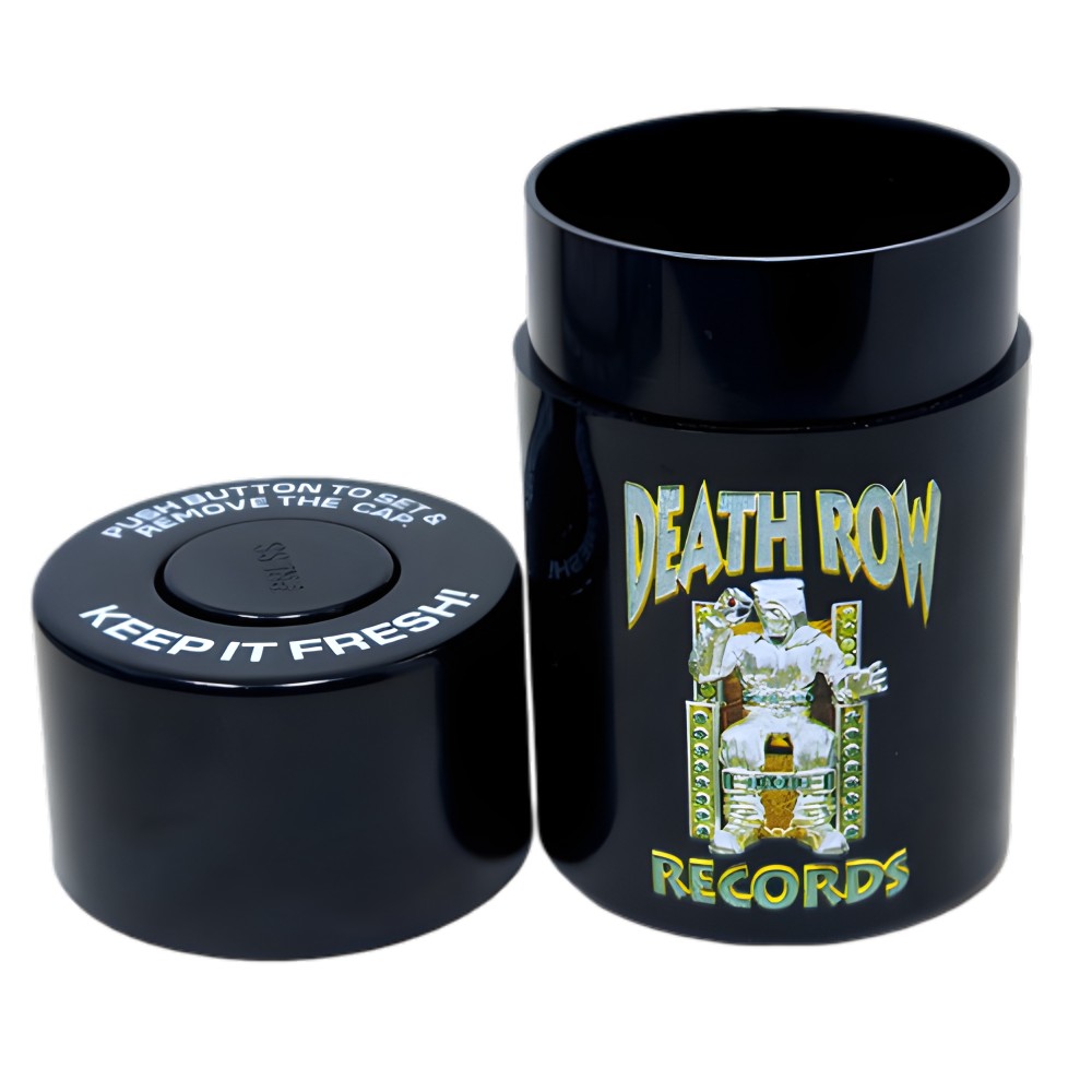 Death Row Vac Stash Jar, Black Death Row Boxes and bottles