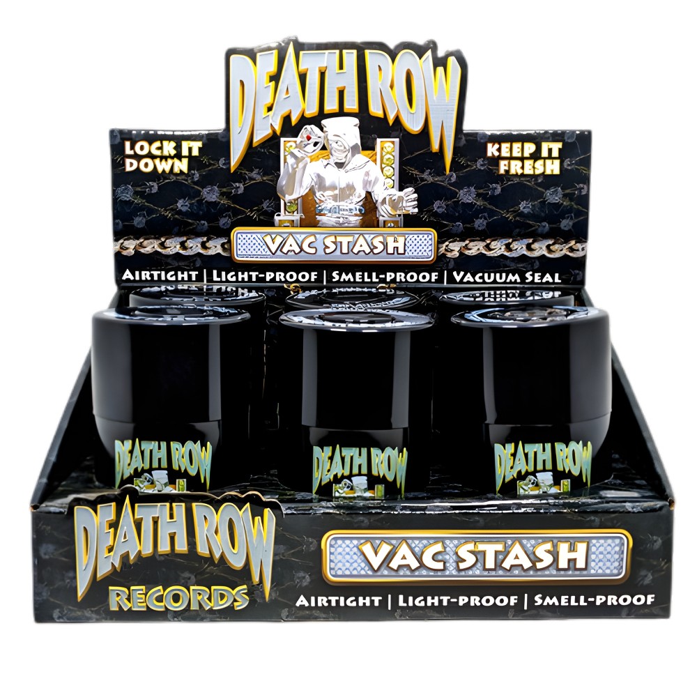 Boite Death Row Vac Stash Jar Black Death Row Boites et flacons