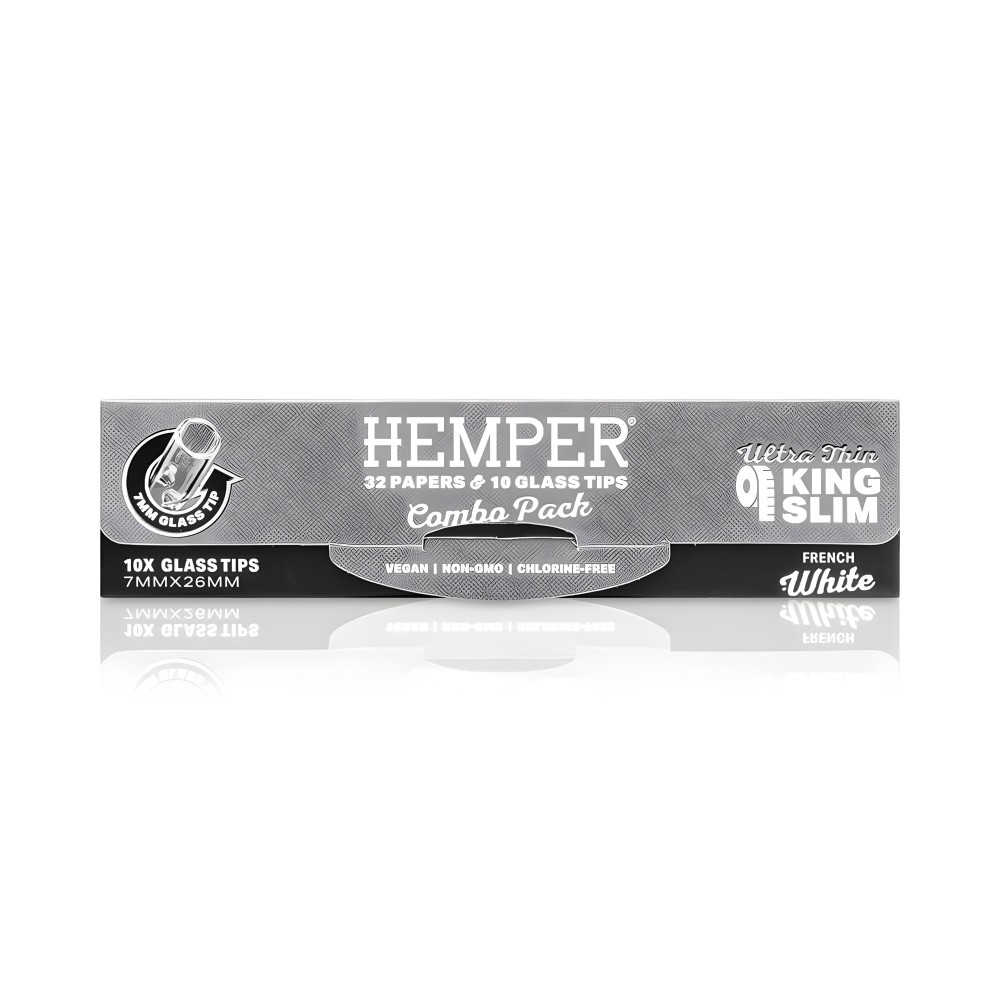 Confezione di fogli da rollare White + Filtri in vetro da 7 mm Hemper Hemper Prodotti