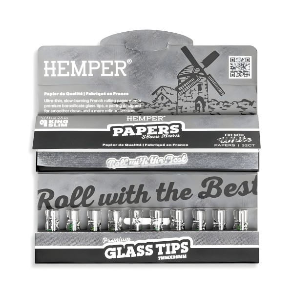 White-Blättchen + 7-mm-Glasfilter von Hemper Hemper Produkte
