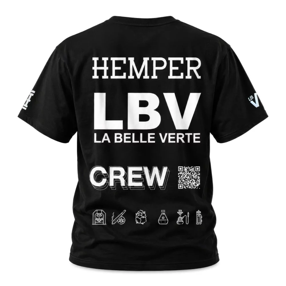 MAGLIETTA “ LBV ” X HEMPER BLACK LBV Abbigliamento