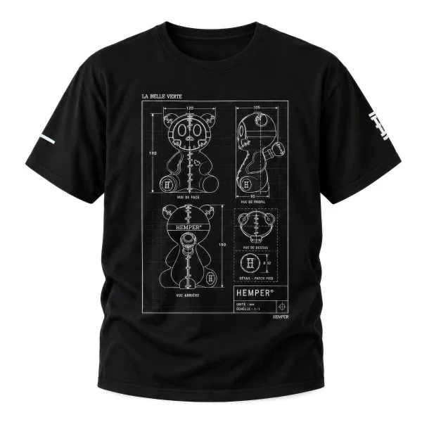 LBV X HEMPER BLACK T-SHIRT LBV Clothing