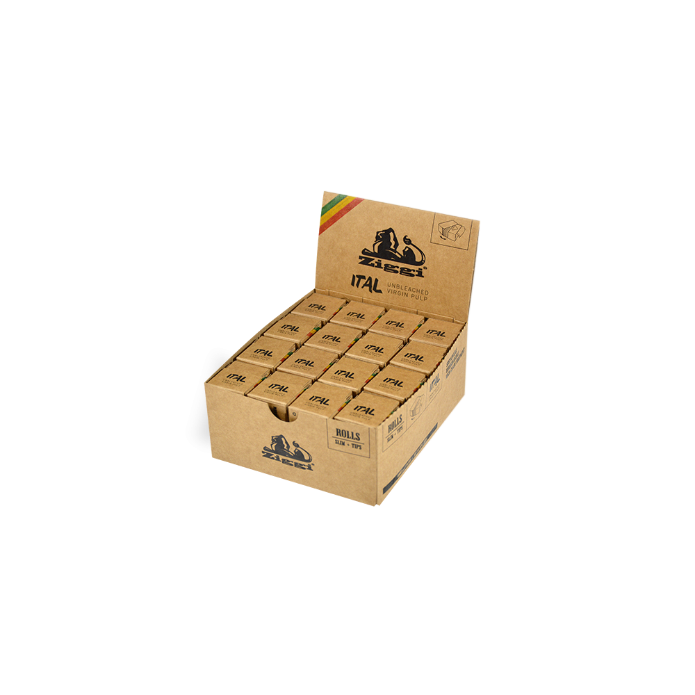 Ziggi Rotoli di carta ITAL Brown + Suggerimenti Ziggi Foglio di laminazione
