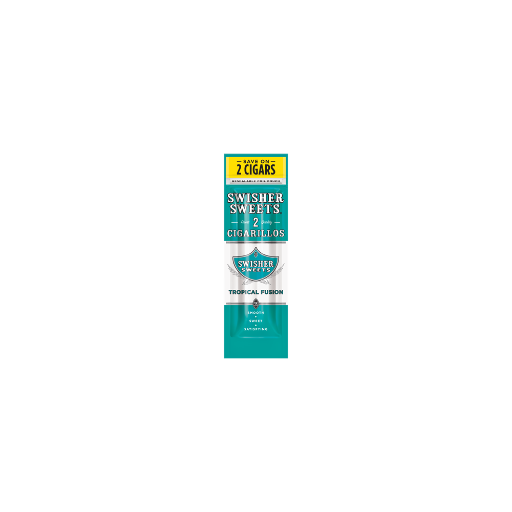 Blunt Swisher Sweets Cigarillos Tropical Fusion Swisher Sweets  Produits non livrables à l'etranger