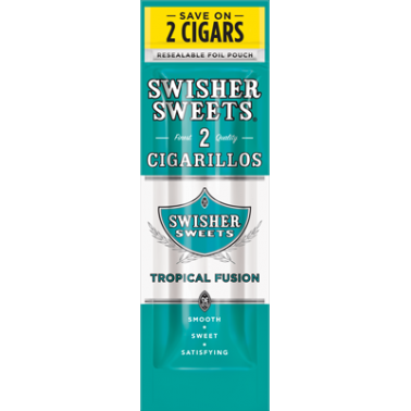 Blunt Cigarillos Tropical Fusion Swisher Sweets  Produits non livrable à l'etranger