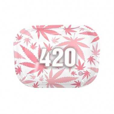 420" V-Syndicate rolling tray Pink Mini V Syndicate  Rolling tray