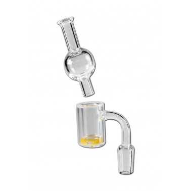 Banger Thermo Control male + Carb Cap M19 Black Leaf Nail and Banger