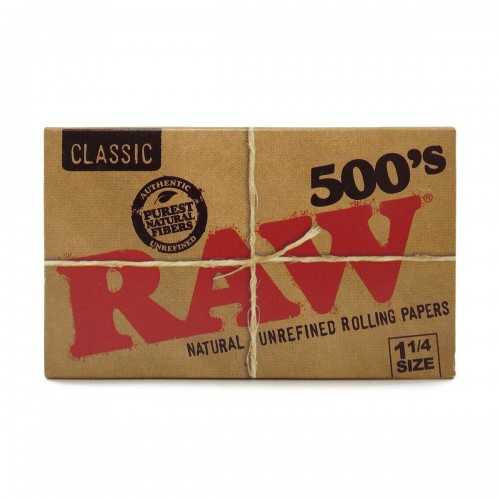 Raw 500's Classic 1/4 (500 pieces) RAW Rolling sheet