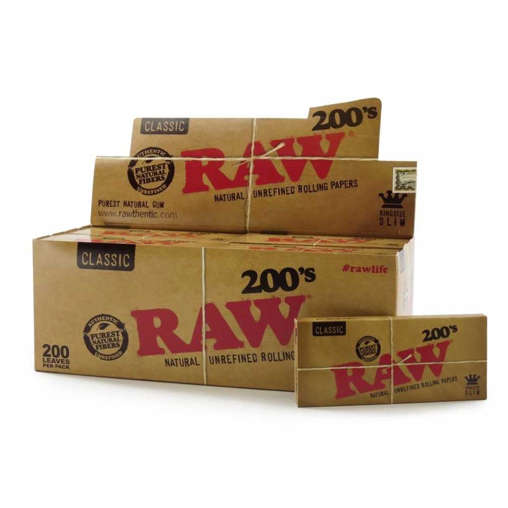 Raw Slim Classic King Size 200's RAW Blatt zum Rollen