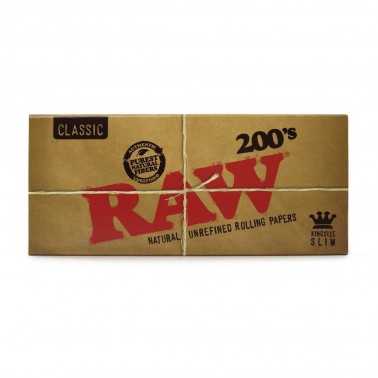 Raw Slim Classic King Size 200 (200 pezzi) RAW Foglio di laminazione