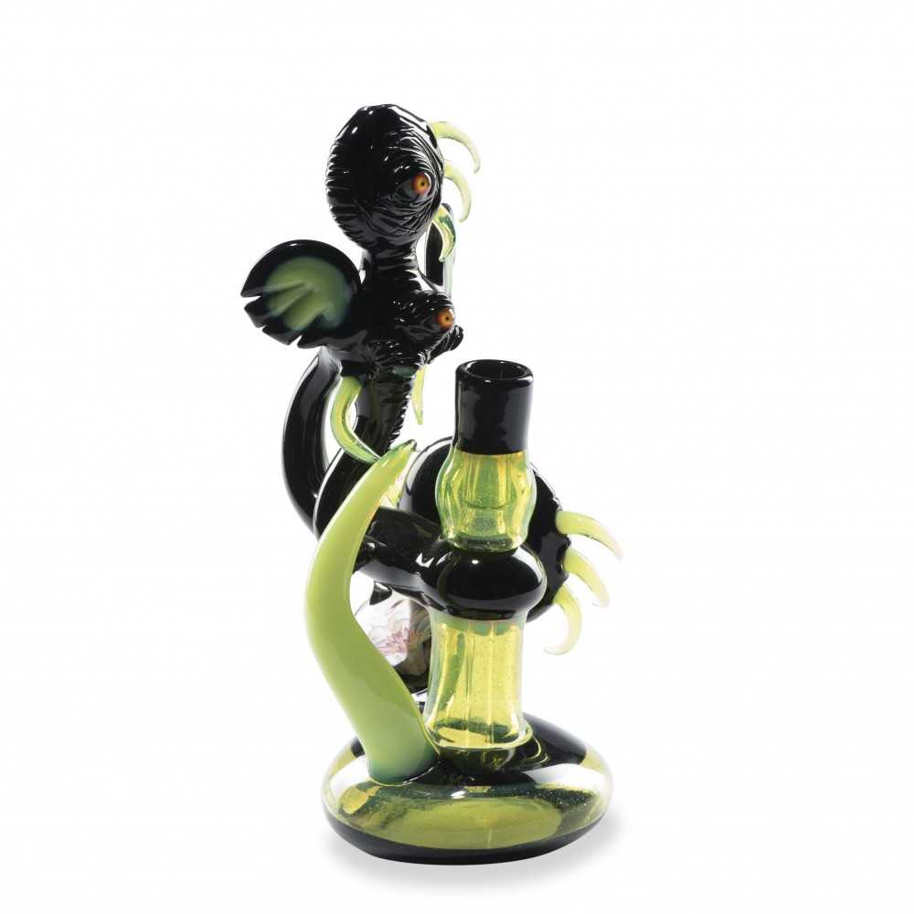 Bong Artist "Dabbing Rig Elephant Eye" (Dabbing Rig Elephant Eye) Chameleon Glass Bong Artist