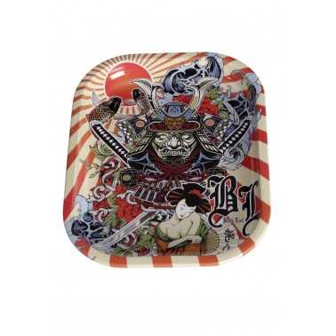 Rolling tray Black Leaf Mini "Ronin and Geisha Black Leaf Rolling tray