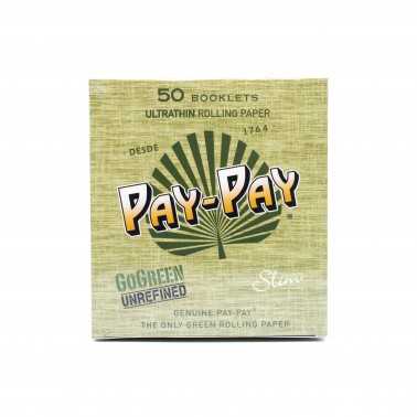 Rollpapierkarton PAY PAY GO Green King Size Slim Pay Pay Blatt zum Rollen