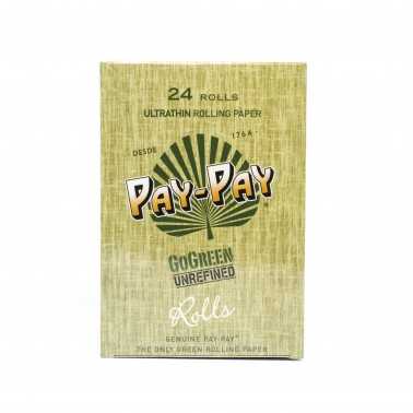 Rollpapierkarton PAY PAY GO Green King Size Slim Rolls Pay Pay Blatt zum Rollen