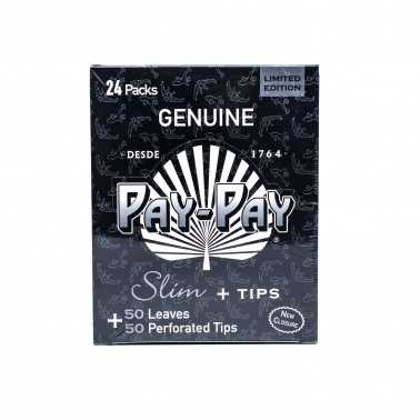 Carton Pay Pay Ultrathin King Size Slim Tips (50 feuilles) Pay Pay Feuille à rouler