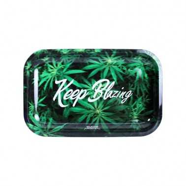 Tablett zum Rollen Smoking Arsenal Small "Keep Blazing" Smoke Arsenal Tablett zum Rollen
