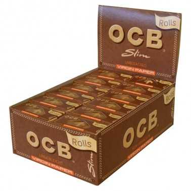 Carton of Rolls OCB Virgin Slim OCB Rolling sheet
