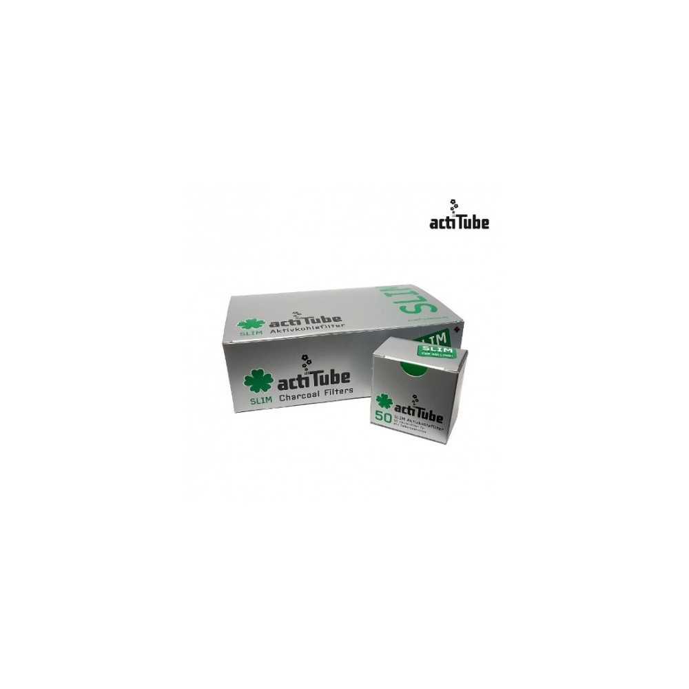 Carton of filters Actitube slim 7mm 500 pieces Actitube Filters (activated carbon, cardboard, cellulose and others)