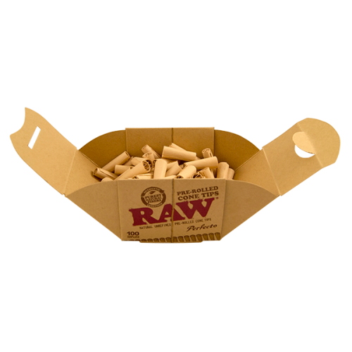 Raw Perfecto 100 filtres côniques Pré-Roulés RAW Filtres