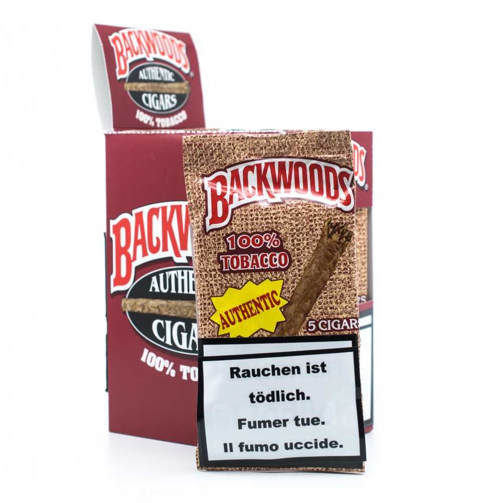 Blunts Backwoods Authentic (5 Stück) Backwoods Produits non livrable à l'etranger