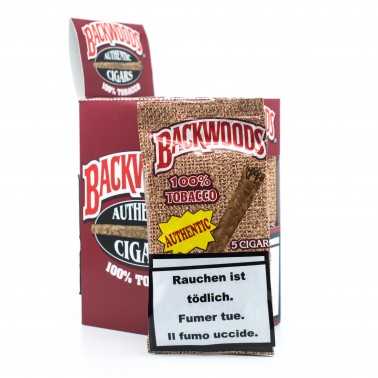 Blunts Backwoods Authentic (5 Stück) Backwoods Produits non livrable à l'etranger